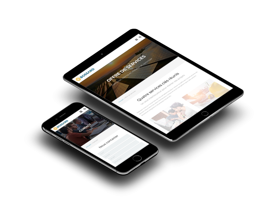 site web Bossard responsive