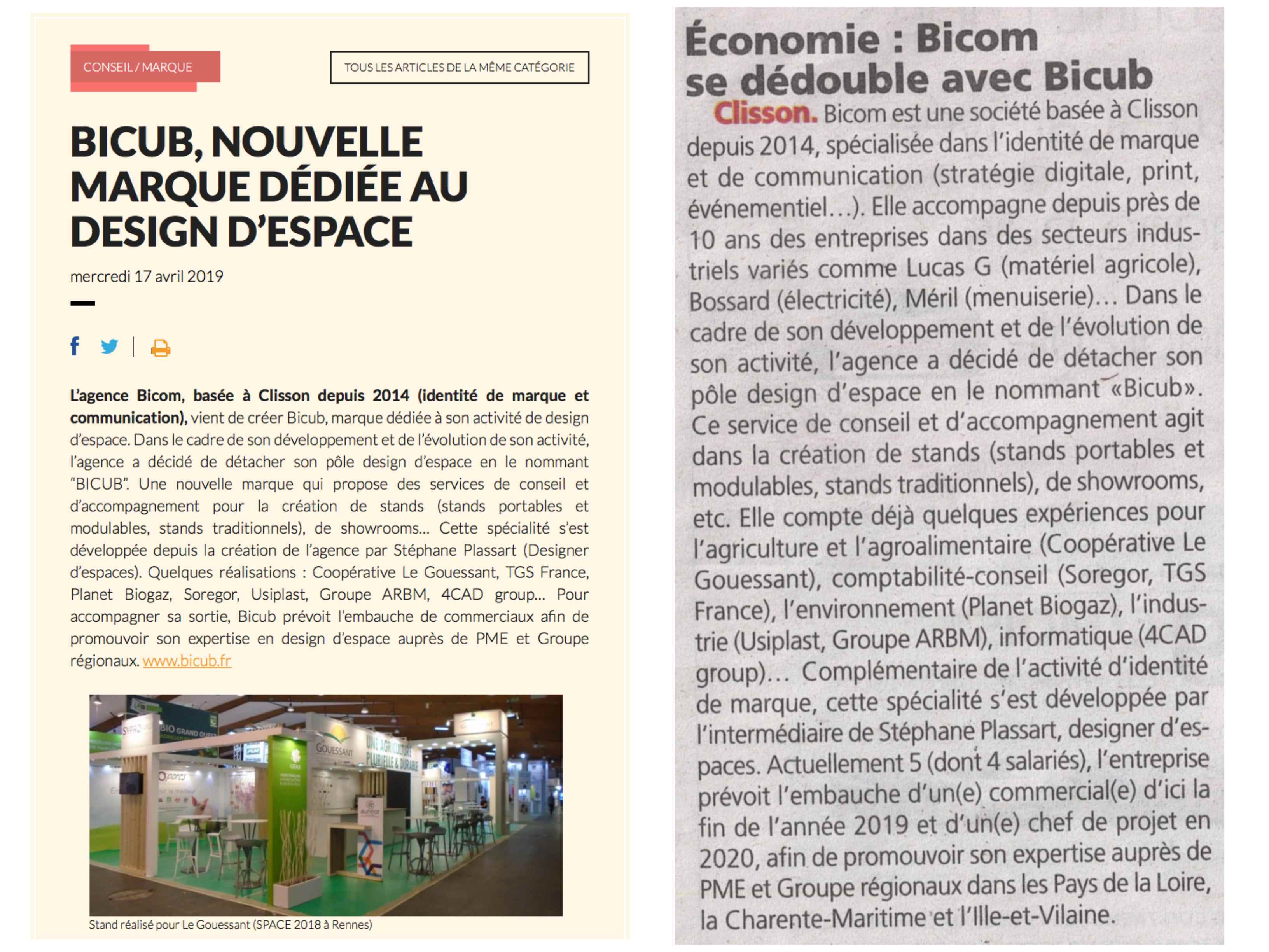 design d'espaces article de presse