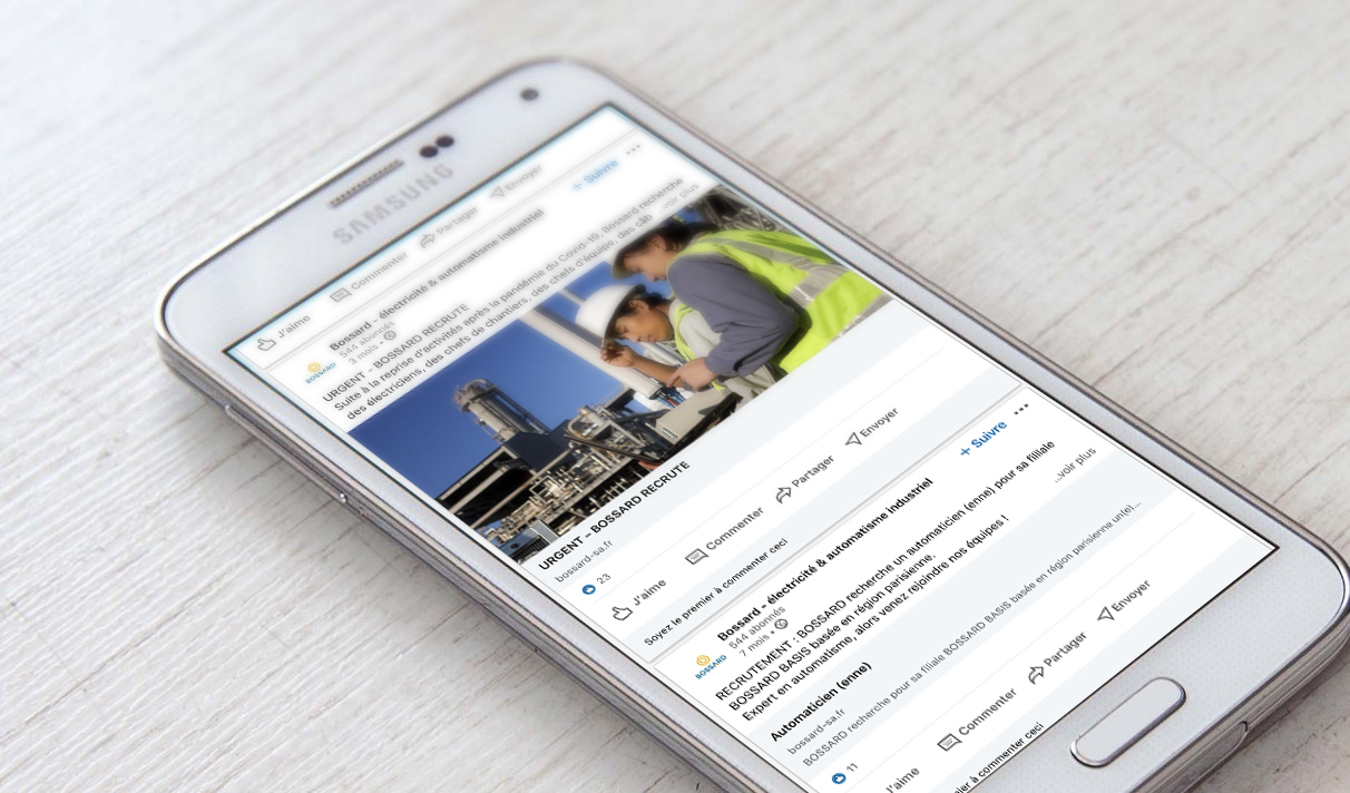 bossard-linkedin-site-web-reseaux page linkedin de bossard sas