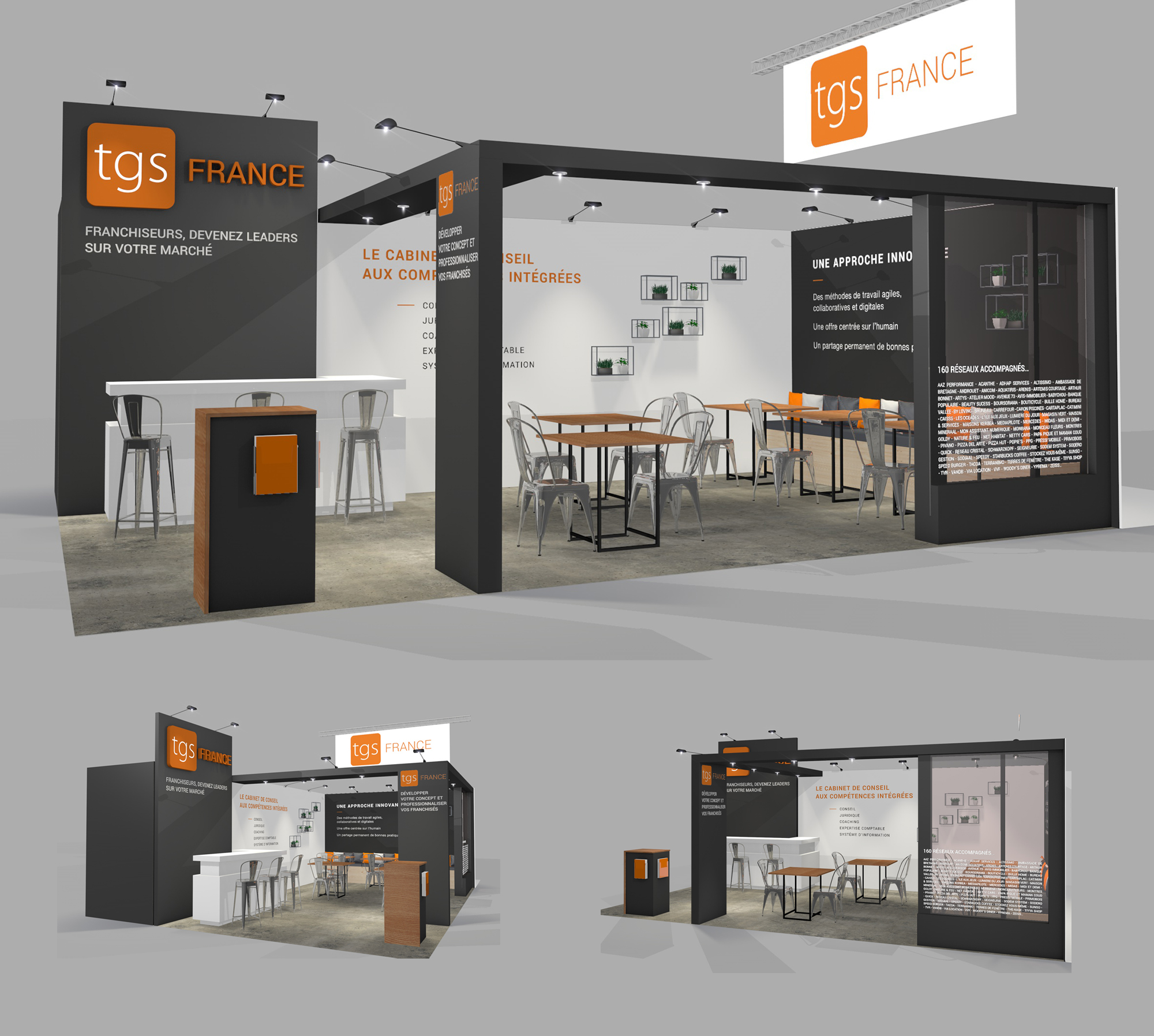 vues du stand tgs en 3d