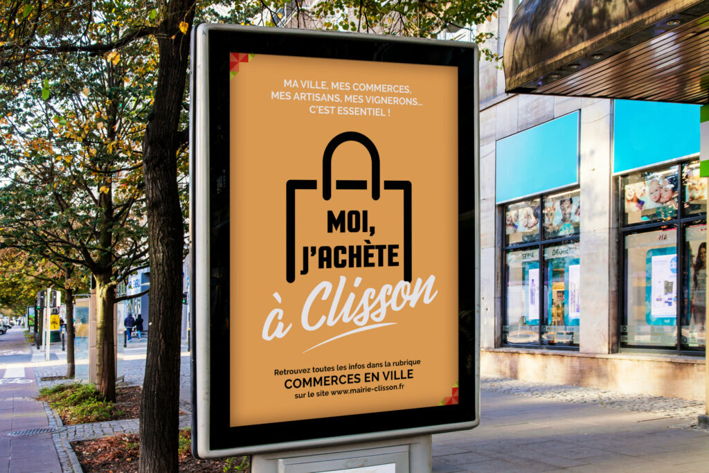 Mockup d'un panneau d'affichage