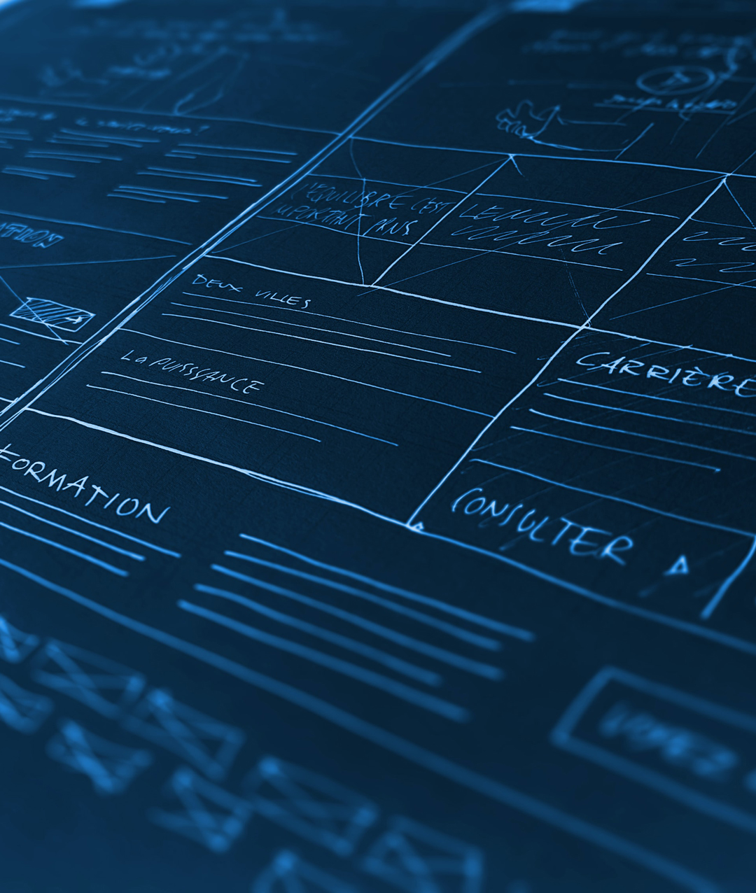 webmarketing Wireframe d'un site web