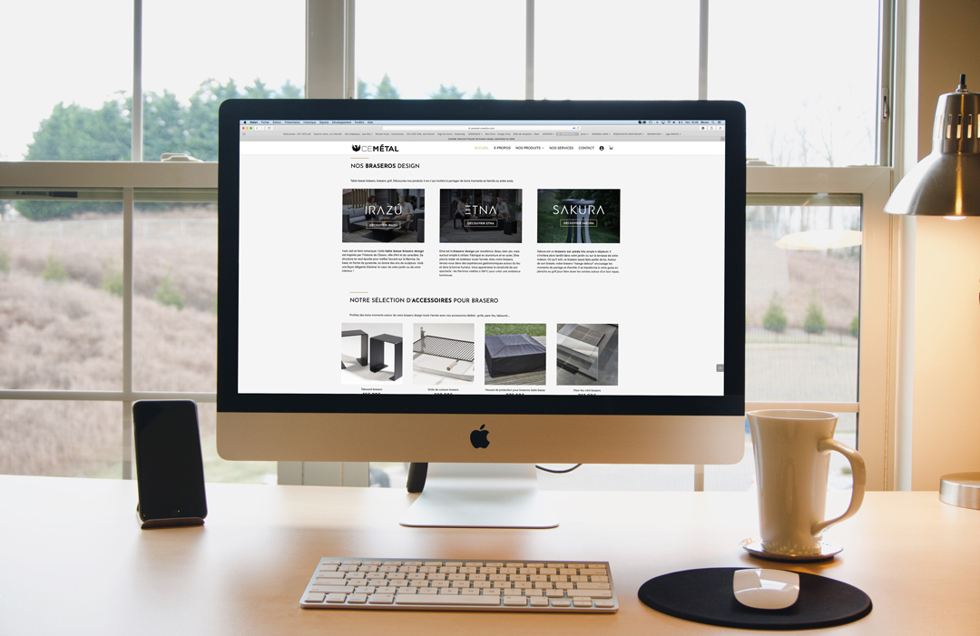 élaborer un plan de communication digitale qui booste votre présence en ligne mockup du site cemetal-creation