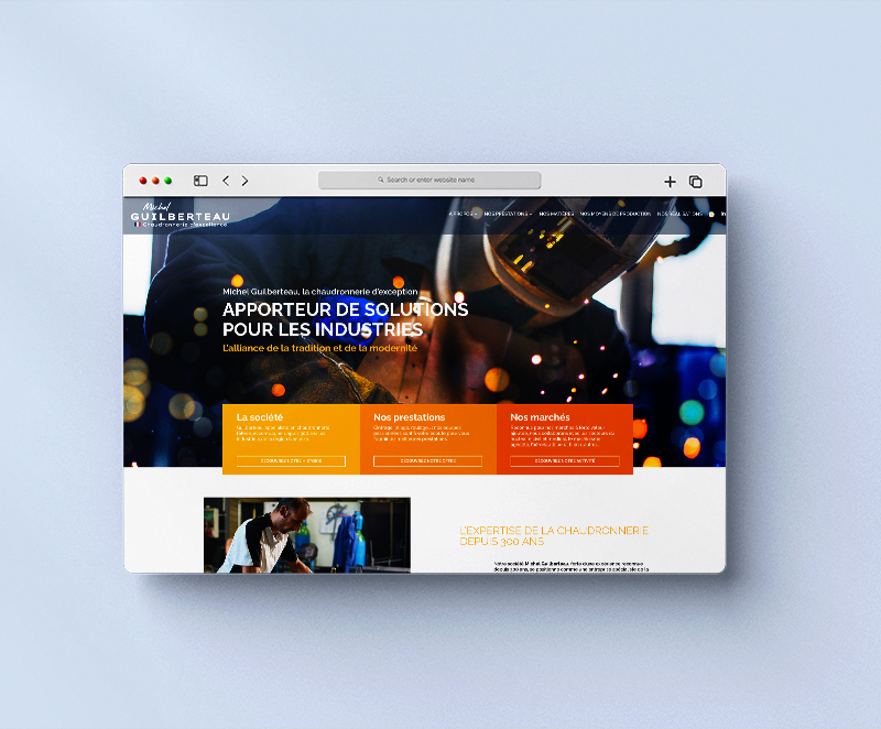 guilberteau-site-web-mockup mockup du site internet Guiberteau