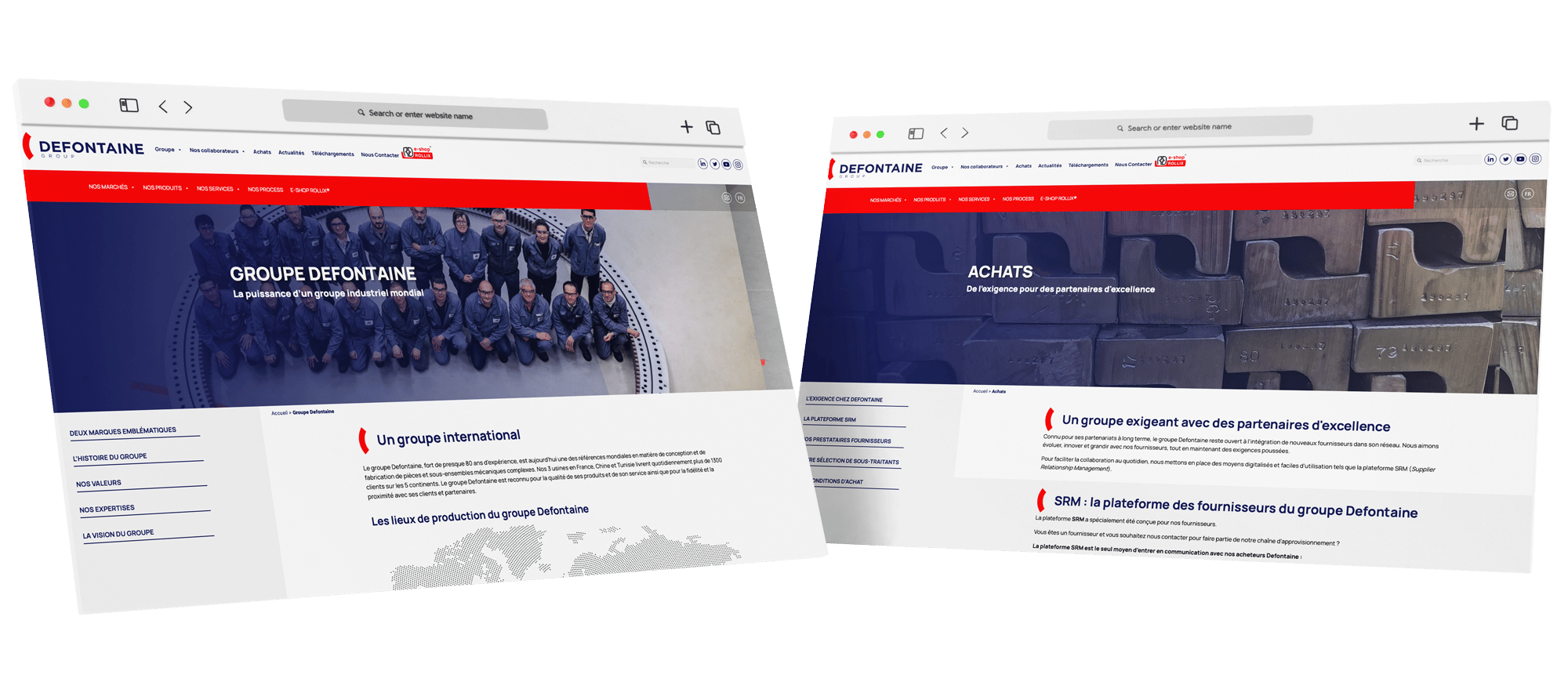 defontaine-siteweb-mockup-desktop mockup du site internet Defontaine