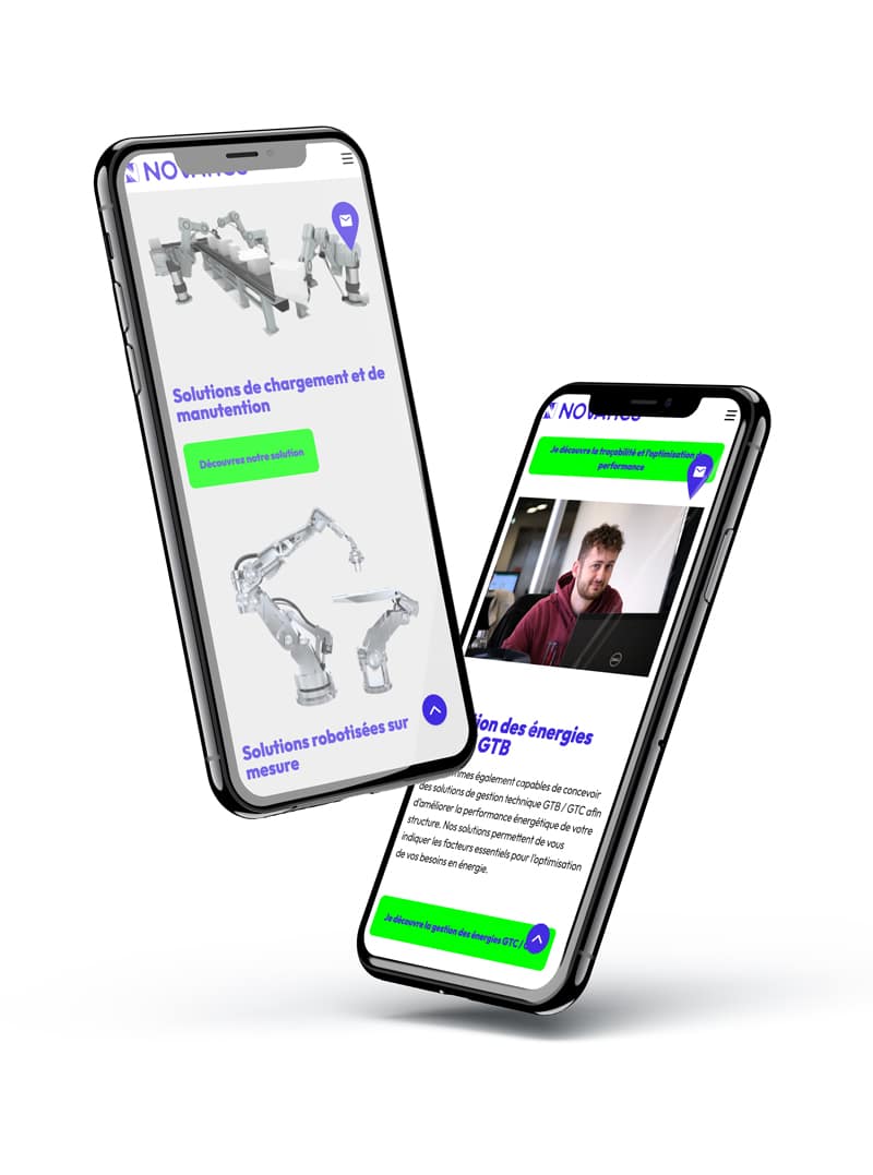 novatics-iphone-11-responsive SiteWeb Novatics sur mobile