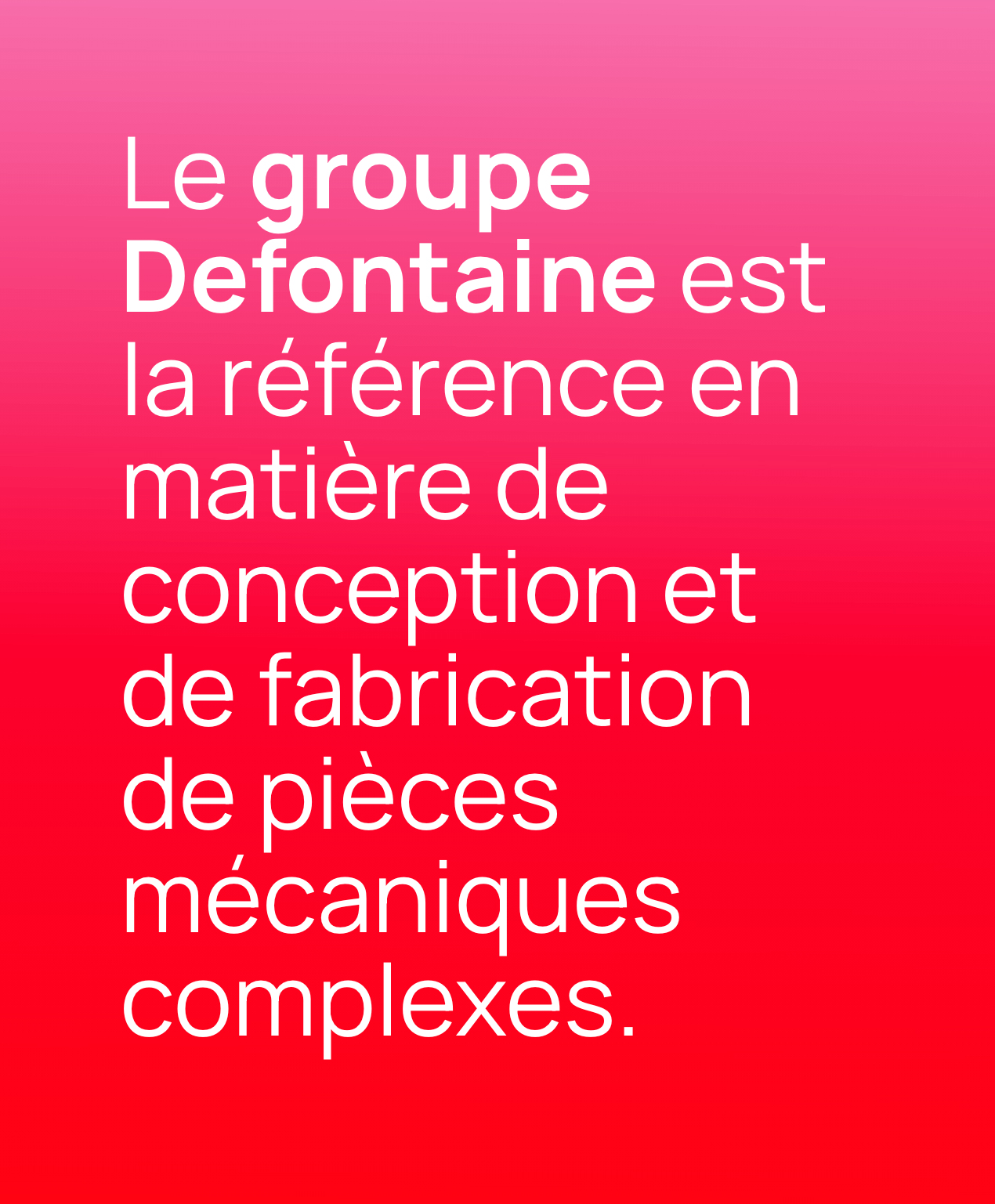 Fond dégradé pour le site Defontaine