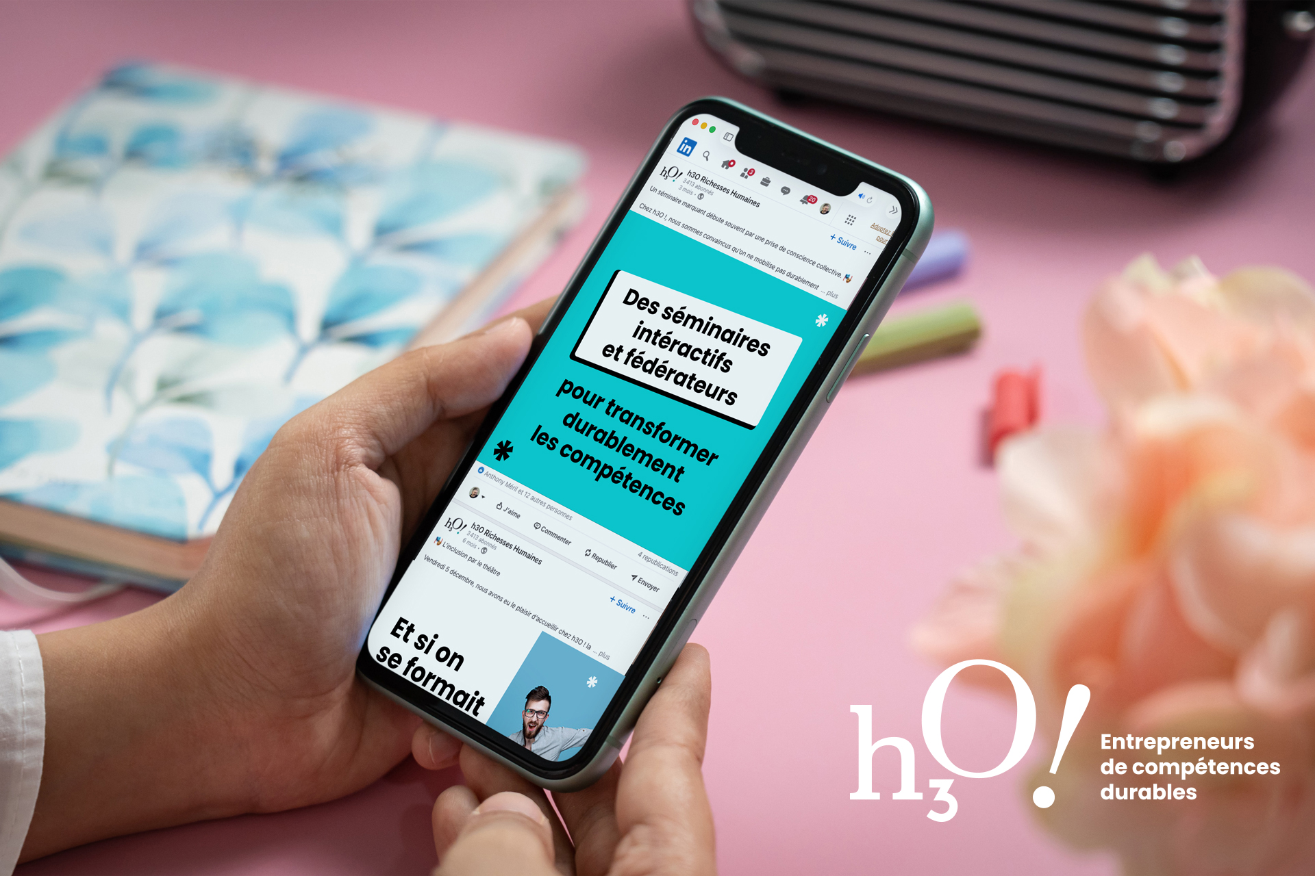 Post Linkedin de h3O!