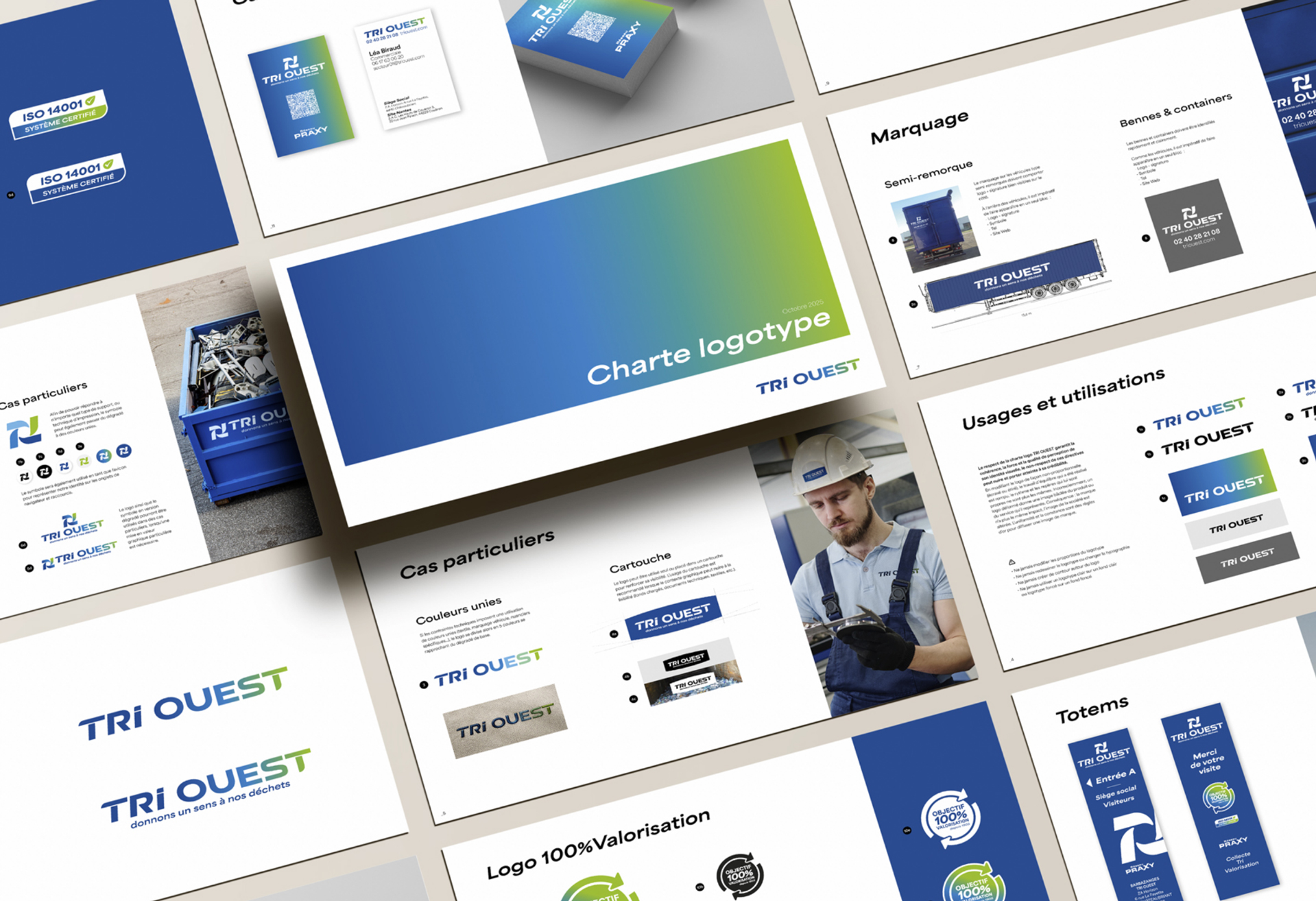 Charte graphique de Tri Ouest en planches